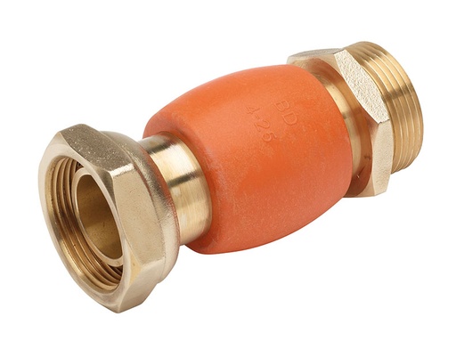 [BAN2671325] RACCORD ISOLANT JSC DN25 MÂLE1"1/4-ECROU 1''1/4,L105MM
