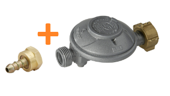 [BANB199584] DETENDEUR BOUTEILLE BUTANE 1.3KG/H-28 MBAR NF115 + TETINE